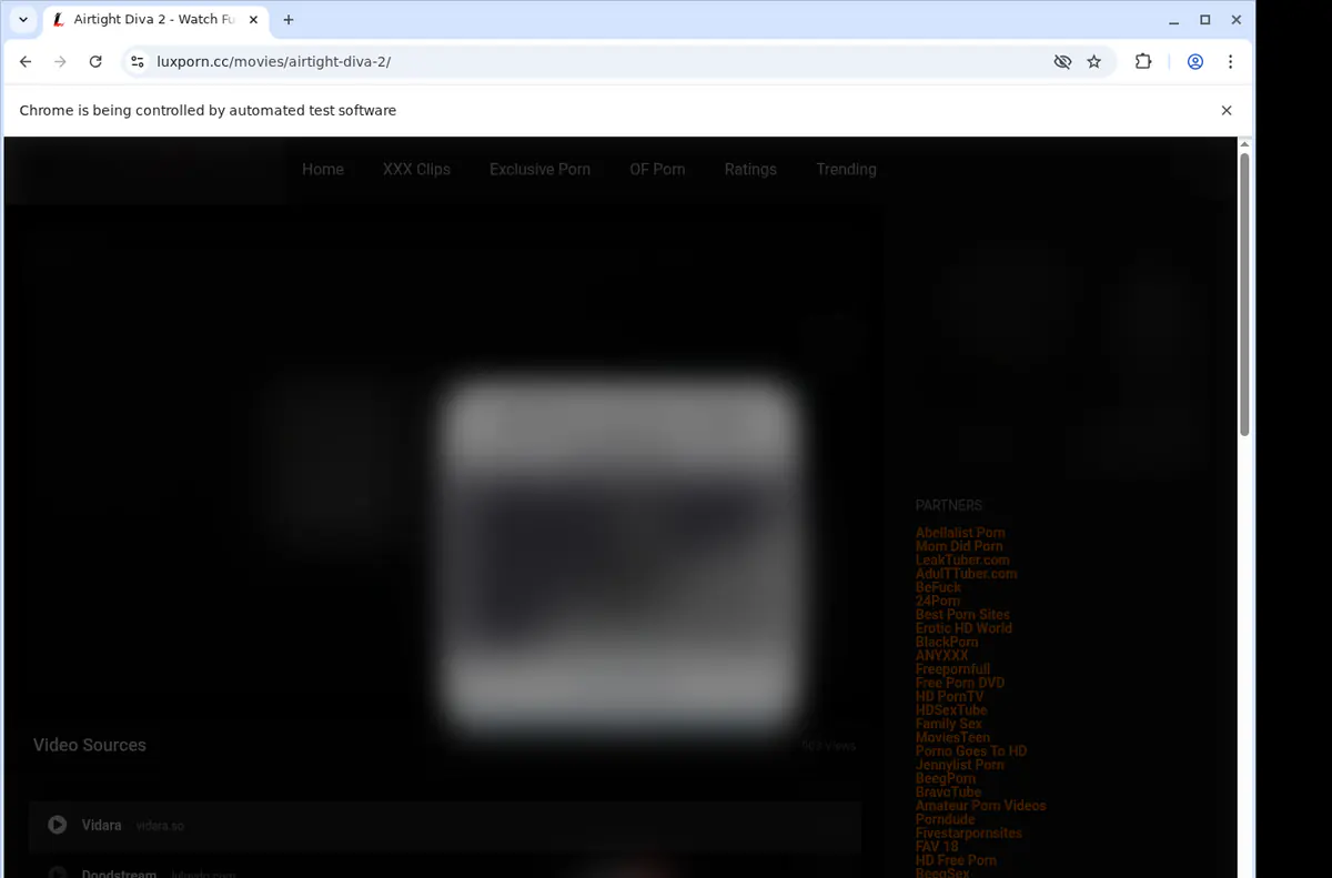Luxporn Video Downloader browser extension screenshot 2
