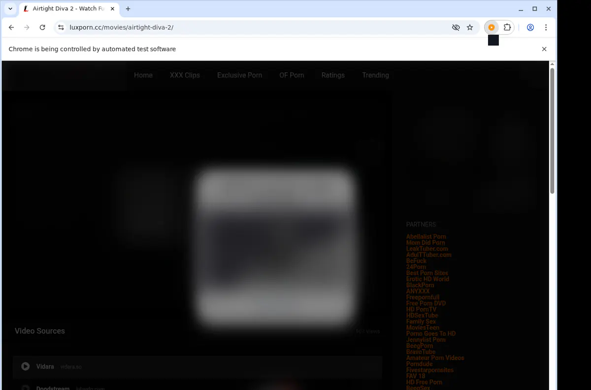 Luxporn Video Downloader browser extension screenshot 5